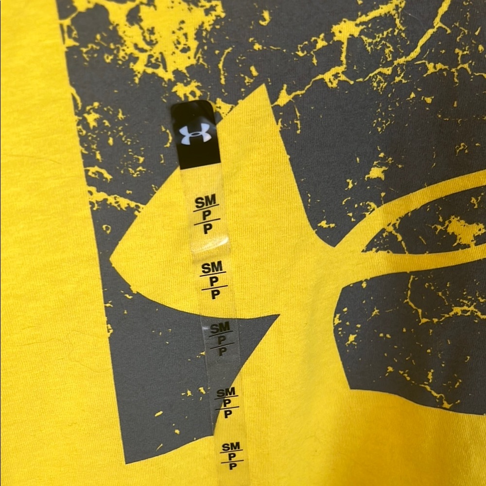 NWT Under Armour Yellow Short Sleeve Graphic Tee - Picture 3 of 7